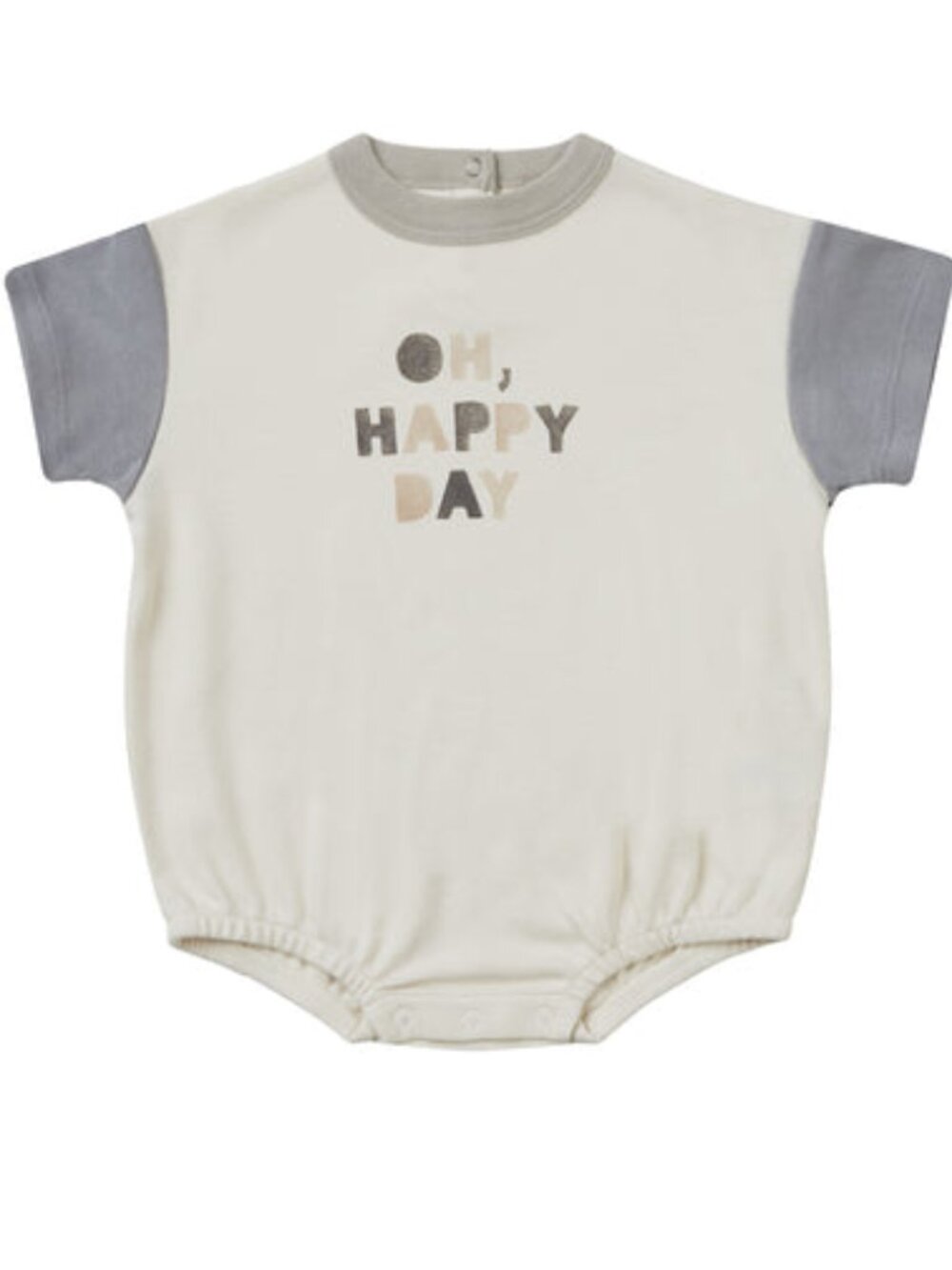QUINCY MAE 18-24m NWT Oh Happy Day Bubble Romper Organic Cotton